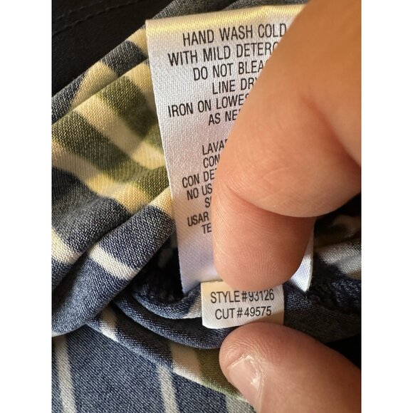 Sandra Darren Shift Dress Women Size 12 Stretch Midi Modest Wedding Guest Career - Picture 11 of 12